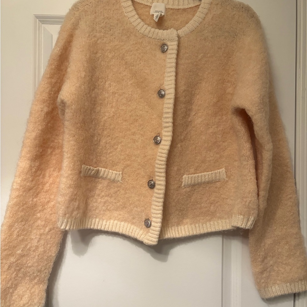 H&M Cream Wool Blend Sweater